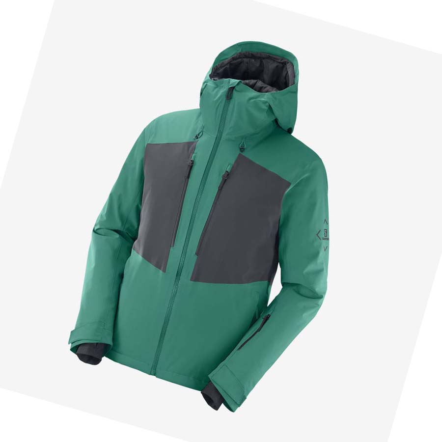 Salomon HIGHLAND INSULATED Erkek Ceket Yeşil | TR 3295JPQ